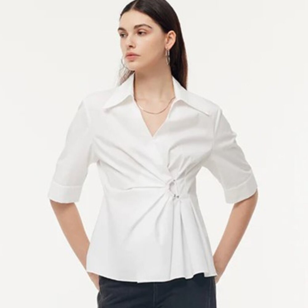 Cotton Women Wrap Shirt - New without tags